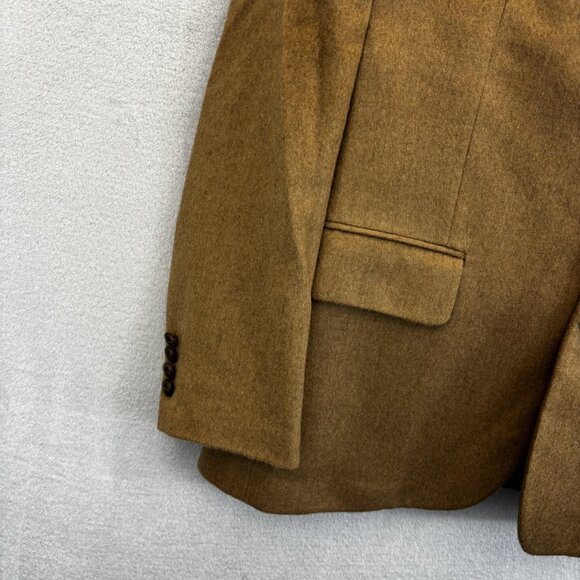 NEW Tasso Elba 100% Camelhair Blazer Jacket Mens 40S Tan Lanificio Campore Italy - Picture 12 of 16